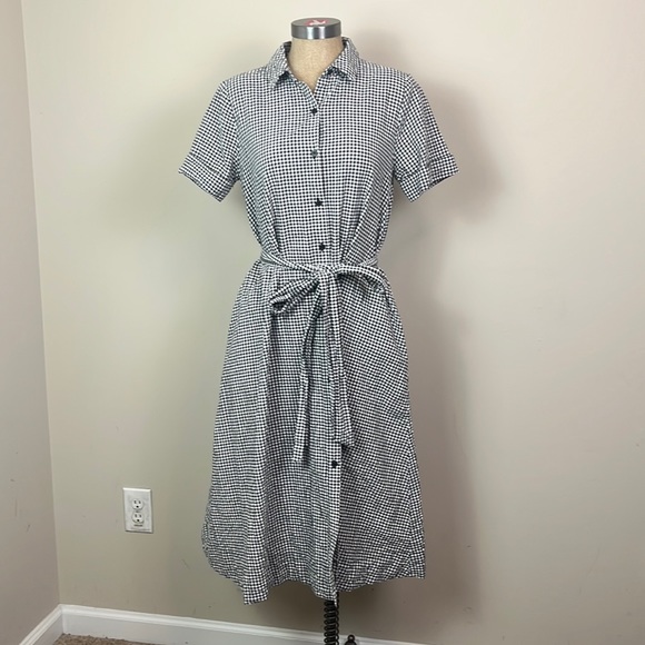 Lisa Marie Fernandez Dresses & Skirts - Lisa Marie Fernandez for Target Dress Women Small Checked Black & White Pockets